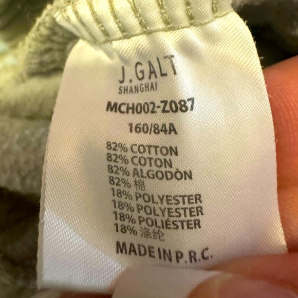 John Galt Sage Green Rosa Sweatpants O/S - Picture 15 of 16